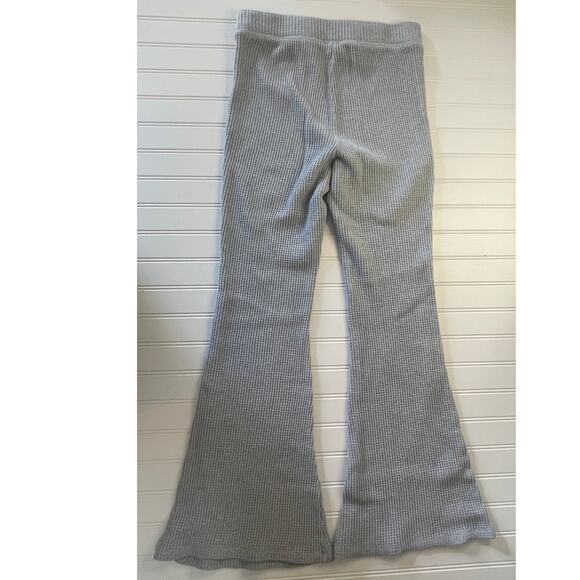 Aerie Waffleknit Gray Flare Leggings Pants Lounge Size Womens Medium - Picture 7 of 8